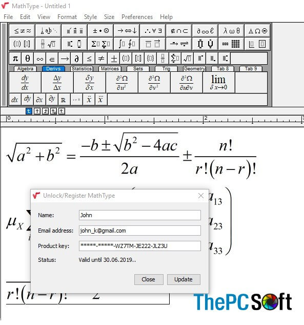 mathtype 7 free download with crack